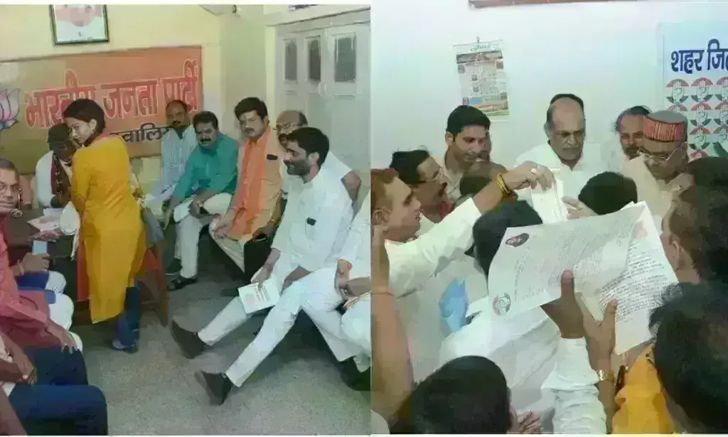 ग्वालियर में बढ़ने लगा राजनीतिक पारा, भाजपा-कांग्रेस जिला मुख्यालय में आवेदकों की भीड़