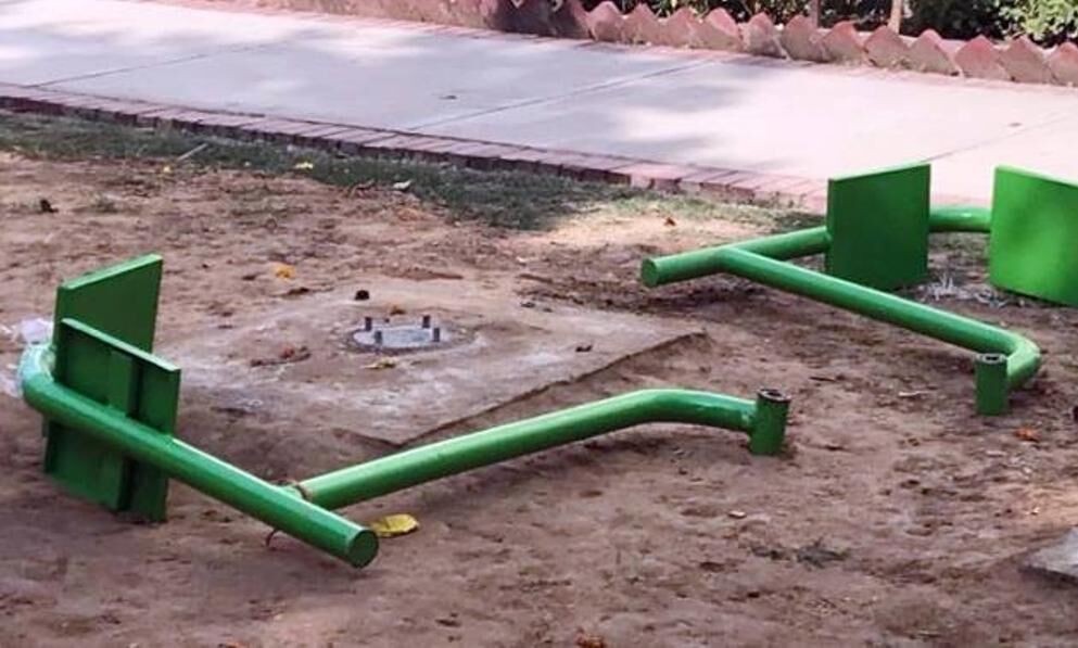 शहर में ओपन जिम के टूट रहे उपकरण, नहीं हो रहा सुधार , कैसे बनेगी सेहत
