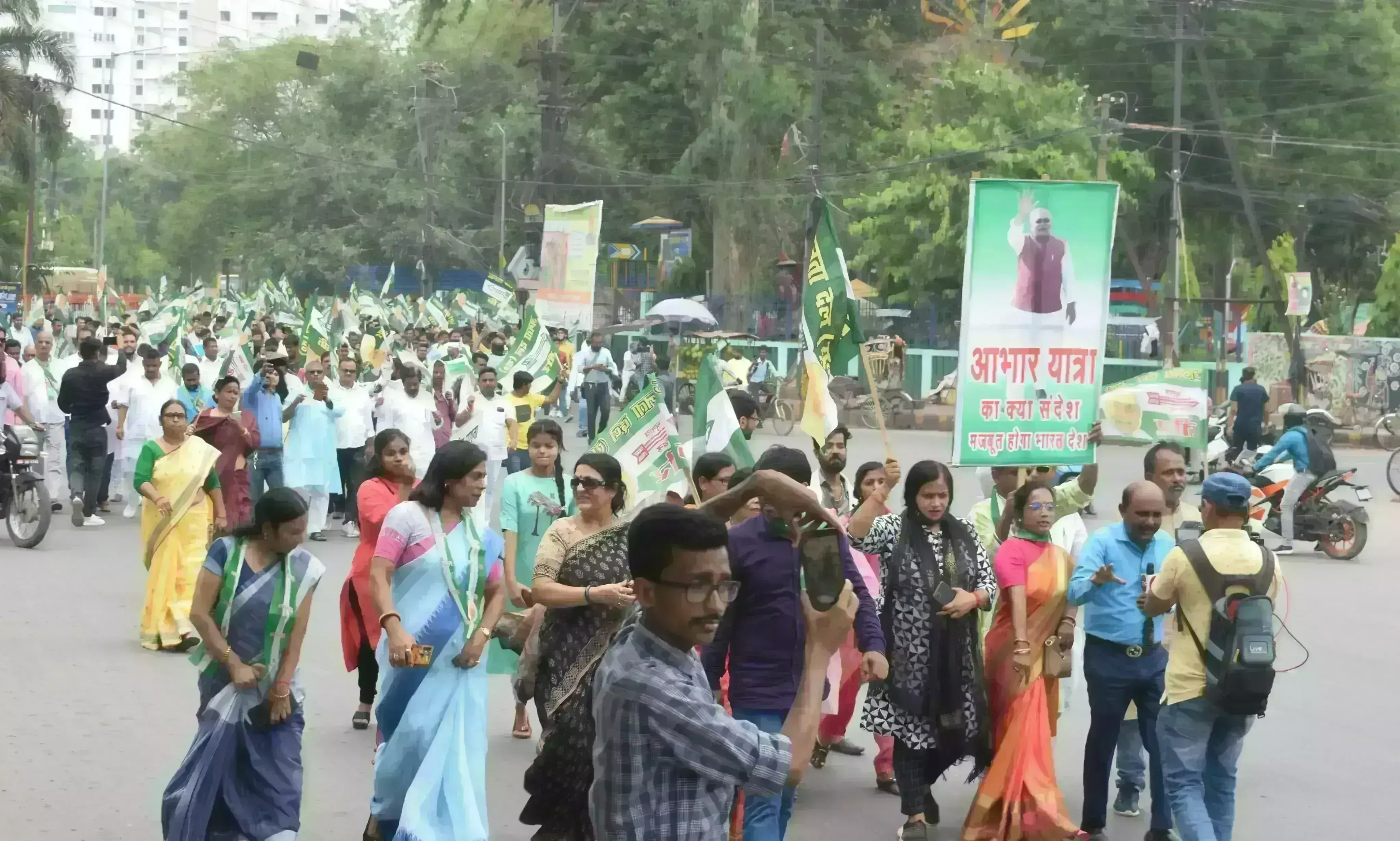 जातीय जनगणना को लेकर जदयू ने निकाली आभार यात्रा, मुख्यमंत्री को दिया धन्यवाद
