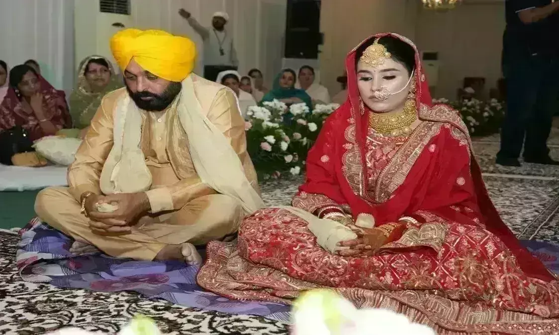 भगवंत मान दूसरी बार विवाह के बंधन में बंधे, डॉ गुरप्रीत संग लिए फेरे