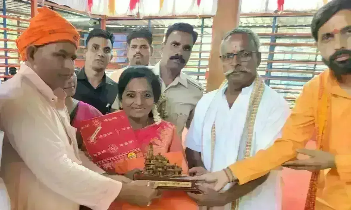 तेलंगाना की राज्यपाल तमिलिसाइ सुंदर राजन ने किए रामलला के दर्शन