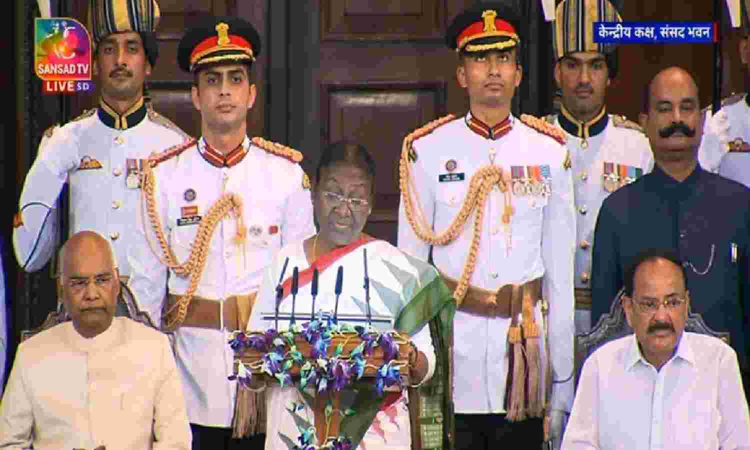 राष्ट्रपति द्रौपदी मुर्मू ने संबोधन में कहा - राष्ट्रपति के पद तक पहुंचना, मेरी नहीं हर  गरीब की उपलब्धि