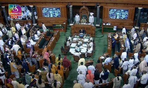 कांग्रेस नेता ने द्रौपदी मुर्मू को कहा राष्ट्रपत्नी, लोकसभा में हंगामा, नहीं हो सका काम