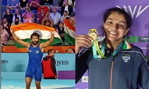 कॉमनवेल्थ गेम्स : आठवें दिन कुश्ती में तीन स्वर्ण सहित आए 6 पदक