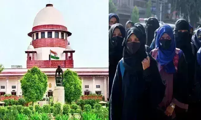 सुप्रीम कोर्ट ने हिजाब मामले में कर्नाटक सरकार को भेजा नोटिस, 5 सितंबर को होगी सुनवाई सुप्रीम कोर्ट ने हिजाब मामले में कर्नाटक सरकार को भेजा नोटिस, 5 सितंबर को होगी सुनवाई