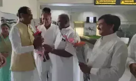 ट्रांजिट विजिट पर ग्वालियर आए मुख्यमंत्री चौहान, केंद्रीय मंत्रियों के साथ श्योपुर रवाना