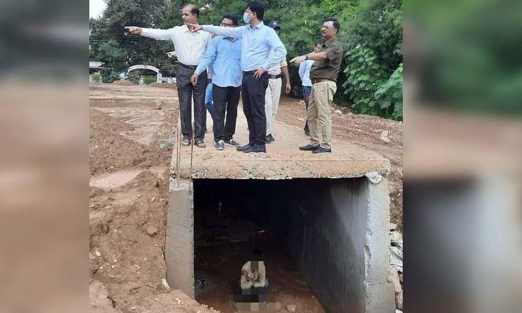 ग्वालियर को मिले ODF प्लस के दर्जे पर उठे सवाल, कमिश्नर ने जिस नाले पर खड़े हो स्वच्छता का किया दावा, उसी के नीचे खुले में शौच करते युवक की तस्वीर वायरल