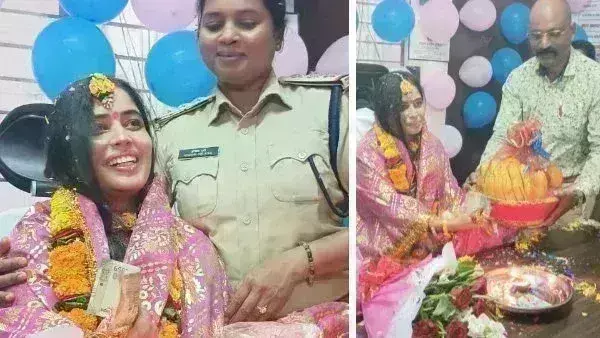 गुब्बारों और फूलों से सजे थाने में बजी बधाई, टीआई ने महिला एसआई की कराई गोदभराई गुब्बारों और फूलों से सजे थाने में बजी बधाई, टीआई ने महिला एसआई की कराई गोदभराई