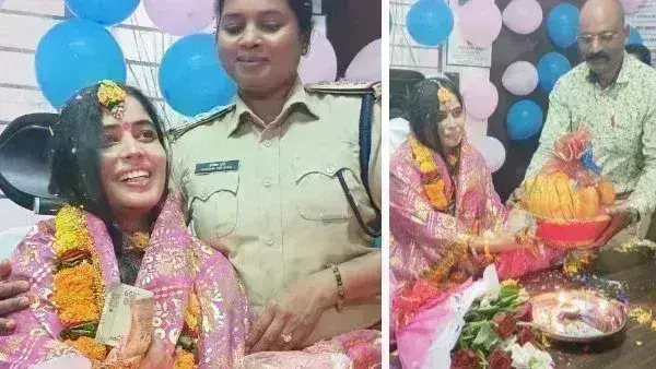 गुब्बारों और फूलों से सजे थाने में बजी बधाई, टीआई ने महिला एसआई की कराई गोदभराई गुब्बारों और फूलों से सजे थाने में बजी बधाई, टीआई ने महिला एसआई की कराई गोदभराई