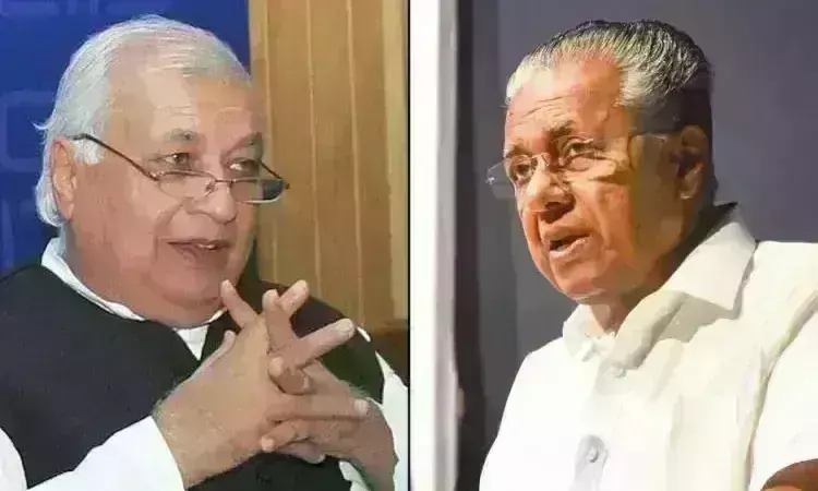 राज्यपाल आरिफ खान ने पिनरई विजयन पर लगाए आरोप, कहा - मुख्यमंत्री राज्य में तस्करों को दे रहे है संरक्षण