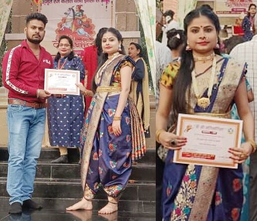 ग्वालियर की मेघा सोनी को झाँसी में मिला मैं भी मणिकर्णिका सम्मान