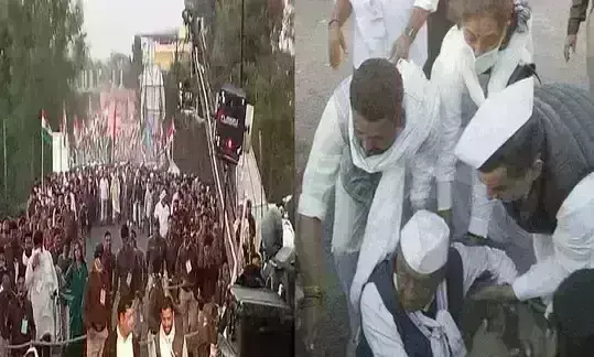 भारत जोड़ो यात्रा में मची भगदड़, धक्का-मुक्की में गिरे दिग्विजय सिंह