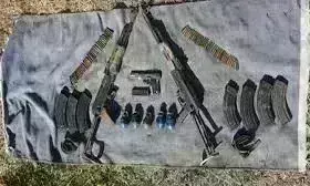 जम्मू में आतंकी ठिकाने का भंडाफोड़, हथियार और गोला बारूद बरामद