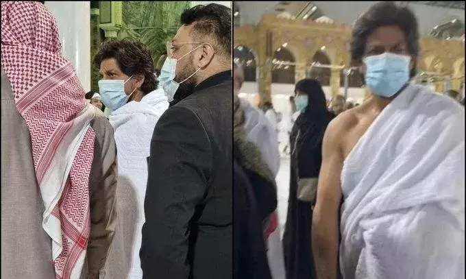 शाहरुख़ खान उमराह करने पहुंचे मक्का, वीडियो वायरल