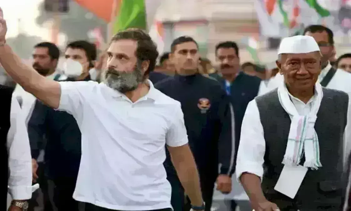 भारत जोड़ो यात्रा का आज मप्र में आखिरी दिन, शाम को राजस्थान में करेगी प्रवेश भारत जोड़ो यात्रा का आज मप्र में आखिरी दिन, शाम को राजस्थान में करेगी प्रवेश