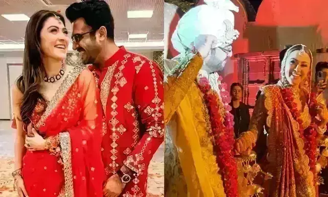 हंसिका मोटवानी ने सोहेल कथूरिया संग लिए सात फेरे, शेयर की तस्वीरें, दिखी बेहद खुश हंसिका मोटवानी ने सोहेल कथूरिया संग लिए सात फेरे, शेयर की तस्वीरें, दिखी बेहद खुश