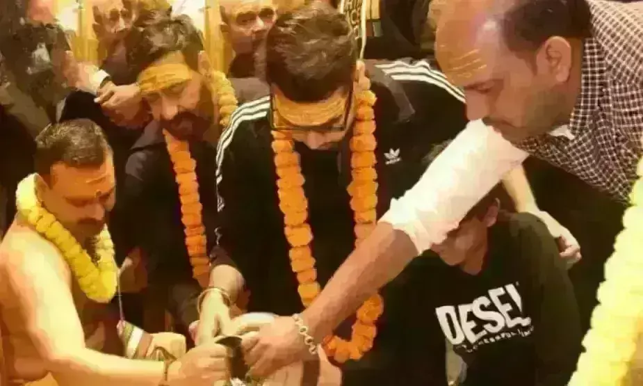 अजय देवगन बेटे युग के साथ पहुंचे वाराणसी, काशी-विश्वनाथ के किए दर्शन