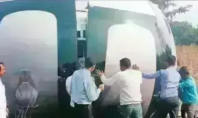 हैदराबाद में आसमान से नीचे उतरी उड़न तश्तरी, जादू को देखने के लिए उमड़ पड़ी भीड़