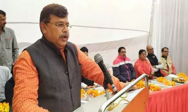 ऊर्जा मंत्री ने किया सीवर लाइन का भूमिपूजन, कहा - विकास कार्य में कमी नहीं आने देंगे