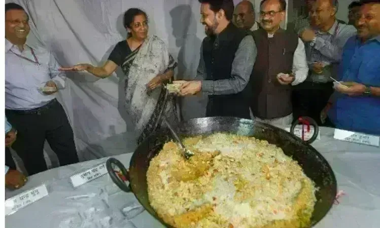 वित्तमंत्री निर्मला सीतारमण 26 जनवरी को हलवा सेरेमनी से करेंगी बजट प्रक्रिया की शुरुआत