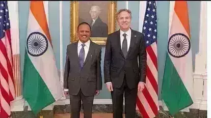 अजीत डोभाल ने अमेरिकी विदेश मंत्री से की मुलाकात,  वैश्विक चुनौतियों पर की चर्चा
