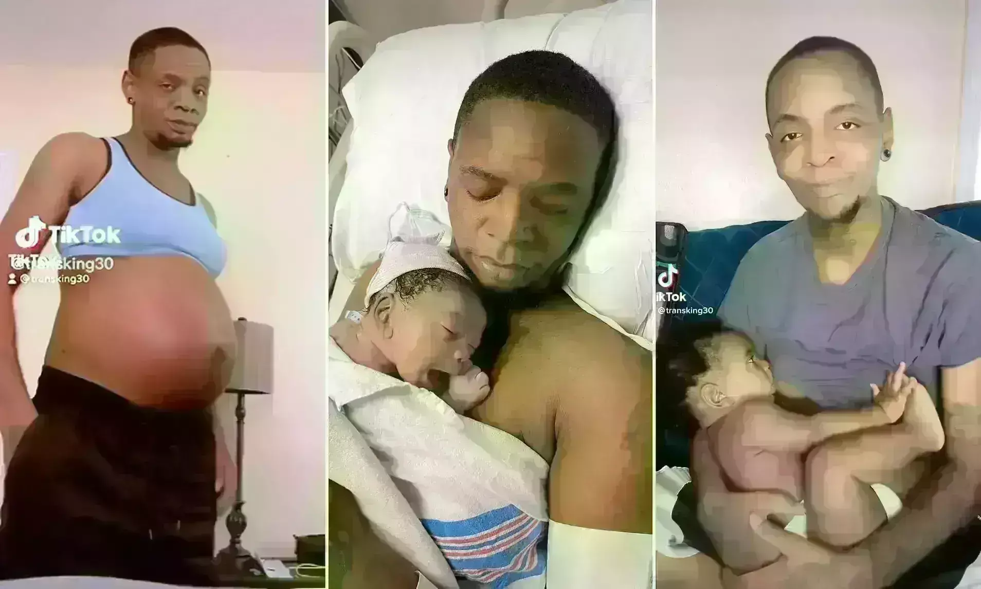 पिता की कोख में पला बेटा, दिया सफलता पूर्वक जन्म, अब मां की जगह खुद करा रहे स्तनपान