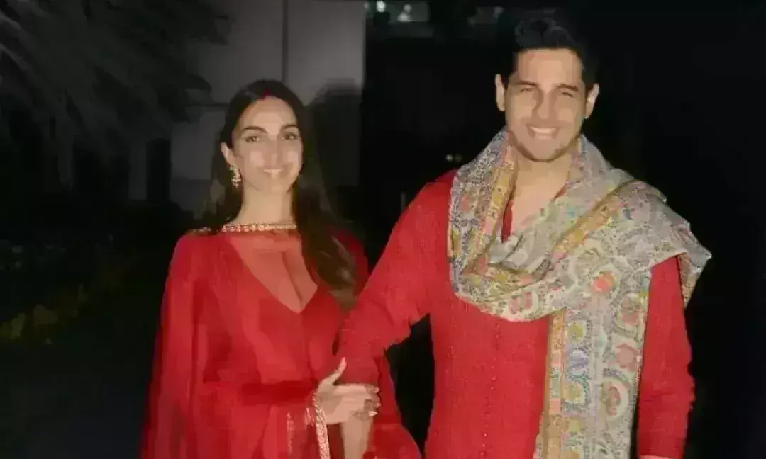 ससुराल में कियारा का धूमधाम से हुआ स्वागत, पति सिद्धार्थ संग किया भांगड़ा