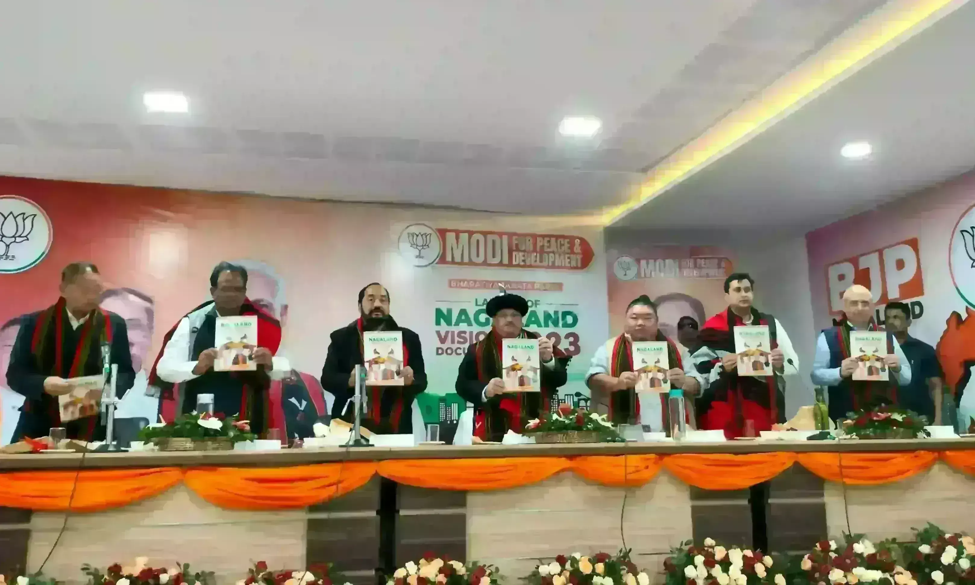 भाजपा ने नागालैंड में जारी किया घोषणा पत्र, नड्डा ने कहा -पिछली सरकार ने राज्य की उपेक्षा की थी