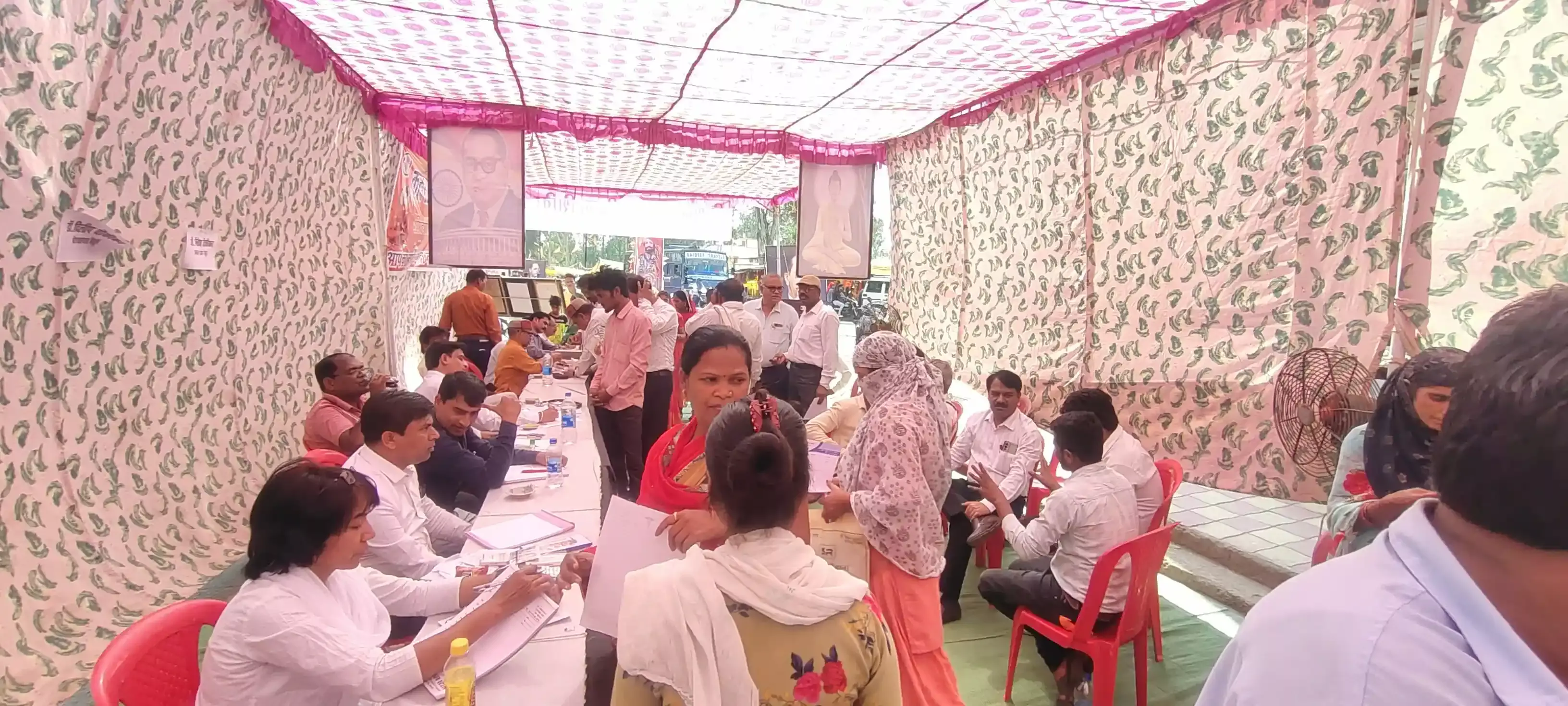 निशुल्क स्वास्थ्य परीक्षण शिविर का हुआ आयोजन, 14 अप्रैल को सयुंक्त जयंती व विशाल रैली