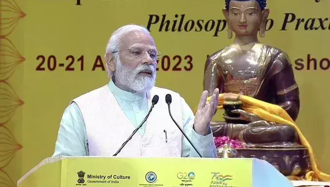 प्रधानमंत्री मोदी ने बौद्ध शिखर सम्मेलन का उद्घाटन किया, कहा-भारत अमृत काल में विकास की ओर अग्रसर
