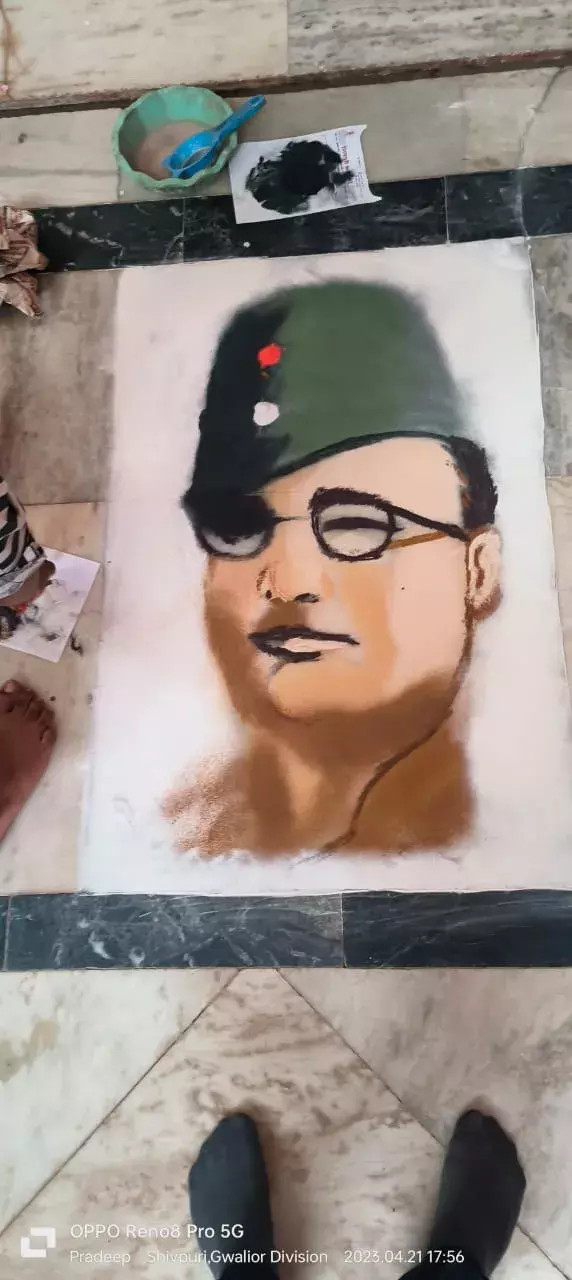 क्रांतितीर्थ आयोजन के उपलक्ष्य में रंगोली चित्रकला प्रतियोगिता सम्पन्न