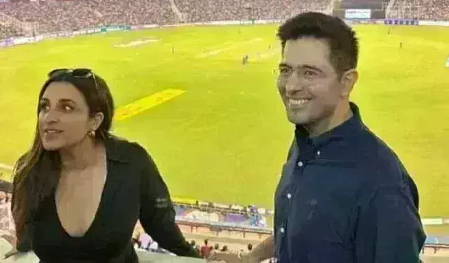 राघव चड्ढा के साथ मैच देखने पहुंची परिणीति चोपड़ा, फैंस ने लगाएं- भाभी जिन्दाबाद के नारे