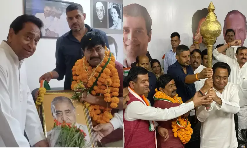 भाजपा को झटका, पिता की तस्वीर लेकर कांग्रेस दफ्तर पहुंचे दीपक जोशी, कमलनाथ ने दिलाई सदस्यता भाजपा को झटका, पिता की तस्वीर लेकर कांग्रेस दफ्तर पहुंचे दीपक जोशी, कमलनाथ ने दिलाई सदस्यता