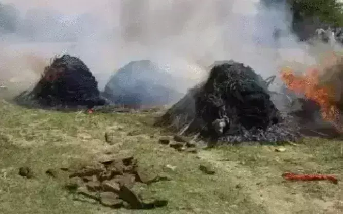 मुरैना : एक साथ हुआ 6 लोगों का अंतिम संस्कार, परिवार को 2 शस्त्र लाइसेंस और पुलिस सुरक्षा का मिला आश्वासन