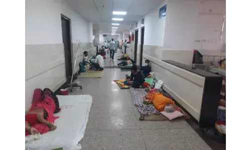 गर्मी दिखाने लगी तेवर, अस्पताल में नहीं कूलर, सिर्फ पंखे के सहारे मरीज