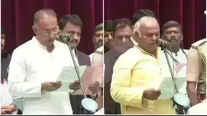 कर्नाटक में मंत्रिमंडल विस्तार के दौरान बवाल, मंत्री पद ना मिलने से नाराज विधायक ने किया प्रदर्शन