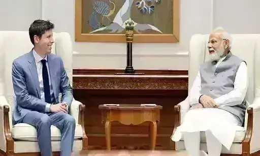 OpenAI के CEO से मिले प्रधानमंत्री मोदी, भारत में Artificial Intelligence के विस्तार पर हुई चर्चा OpenAI के CEO से मिले प्रधानमंत्री मोदी, भारत में Artificial Intelligence के विस्तार पर हुई चर्चा