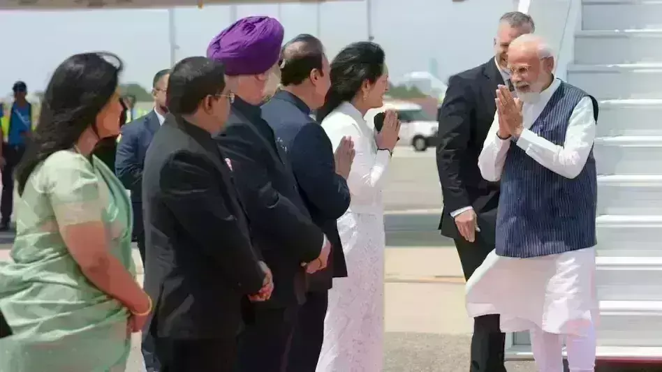 प्रधानमंत्री नरेंद्र मोदी पहुंचे अमेरिका,  एक झलक पाने के लिए लंबी यात्रा कर पहुंचे भारतवंशी