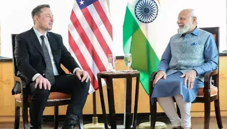 प्रधानमंत्री नरेंद्र मोदी से मिले एलन मस्क, कहा-मैं मोदी का फैन हूं