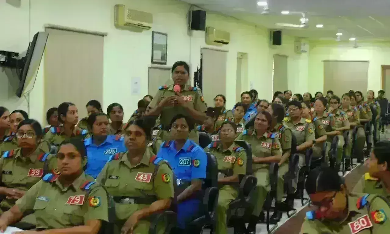 NCC OTA  में महिला ट्रेनर्स को आपदा प्रबंधन का दिया प्रशिक्षण