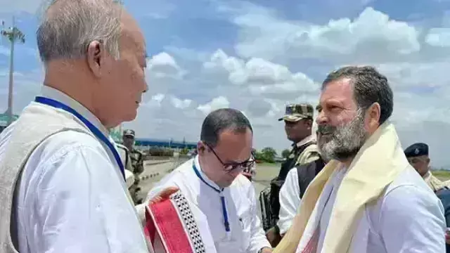 मणिपुर दौरे पर राहुल गांधी ने छेड़ा संवेदनशील मुद्दा, भाजपा ने बताया गैर जिम्मेदाराना कदम