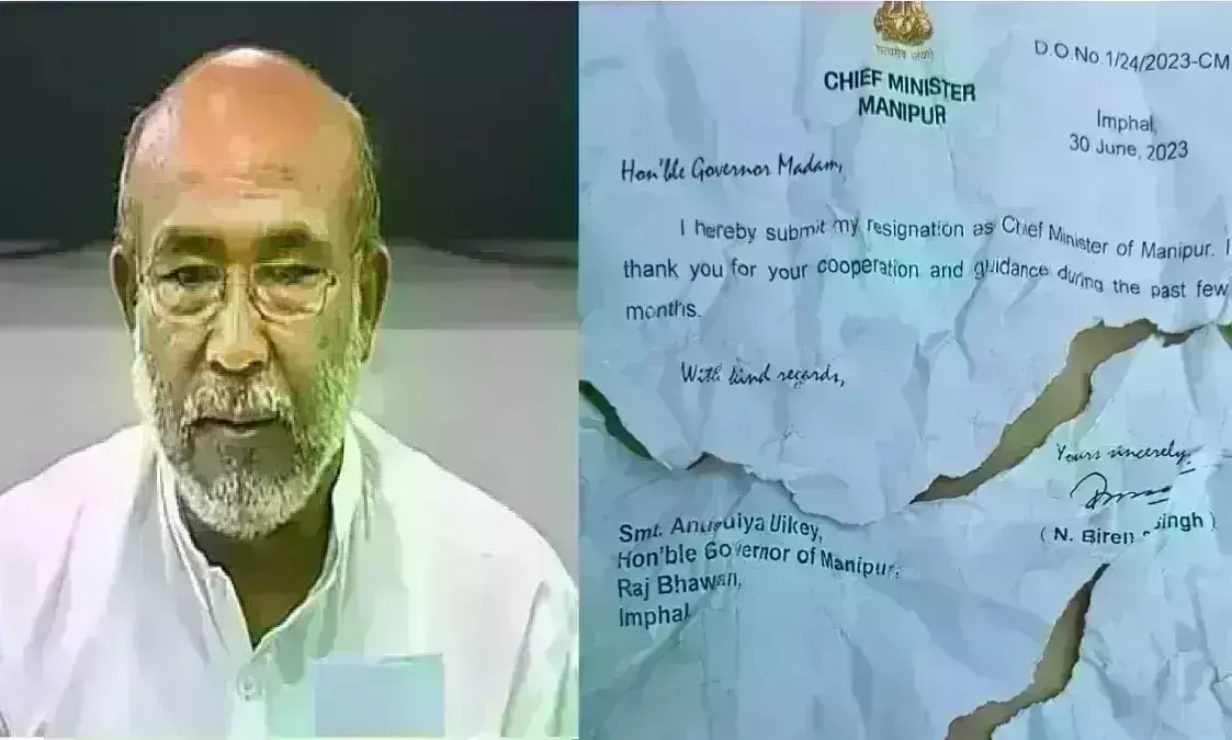 इस्तीफा देने घर से निकले मणिपुर के मुख्यमंत्री रास्ते से घर लौटे, समर्थकों की जिद पर वापिस लिया फैसला