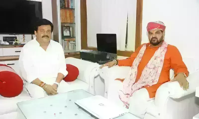 WFI के पूर्व अध्यक्ष बृजभूषण शरण सिंह आए ग्वालियर, कहा - हर हाल में जीतूंगा कुश्ती महासंघ का चुनाव