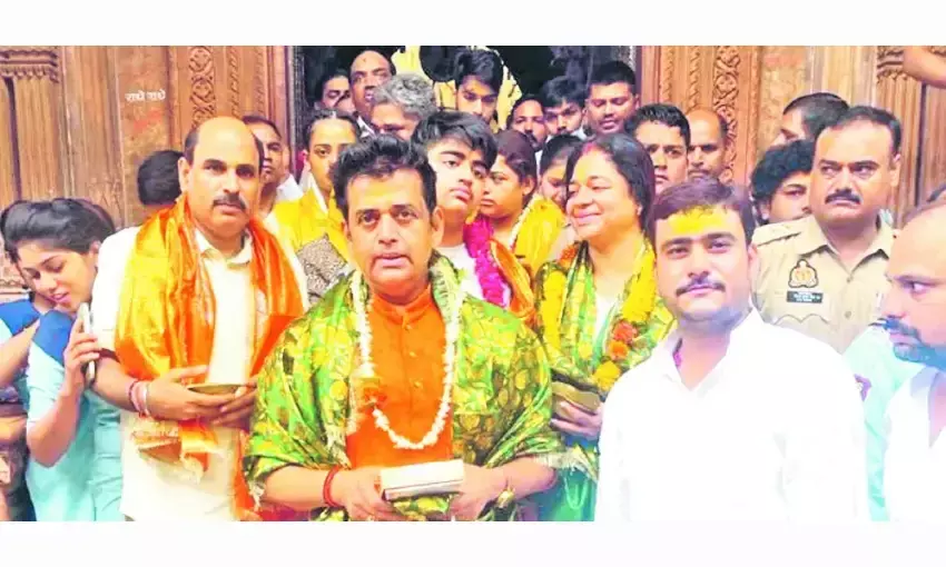 वृंदावन आकर हो रही शांति की अनुभूति-रविकिशन