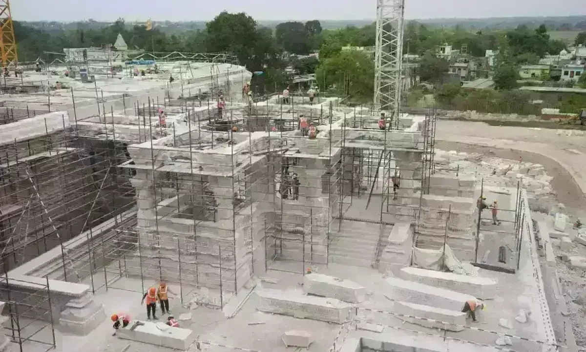 अयोध्या में प्रभू श्रीराम के भव्य मंदिर निर्माण का प्रथम चरण पूर्ण