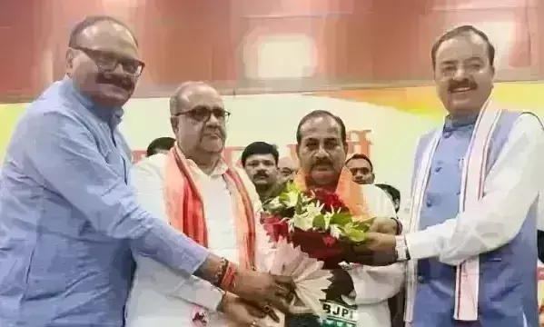 भाजपा में शामिल हुए सपा के पूर्व विधायक दारा सिंह चौहान, कहा - तीसरी बार प्रधानमंत्री बनेंगे नरेंद्र मोदी