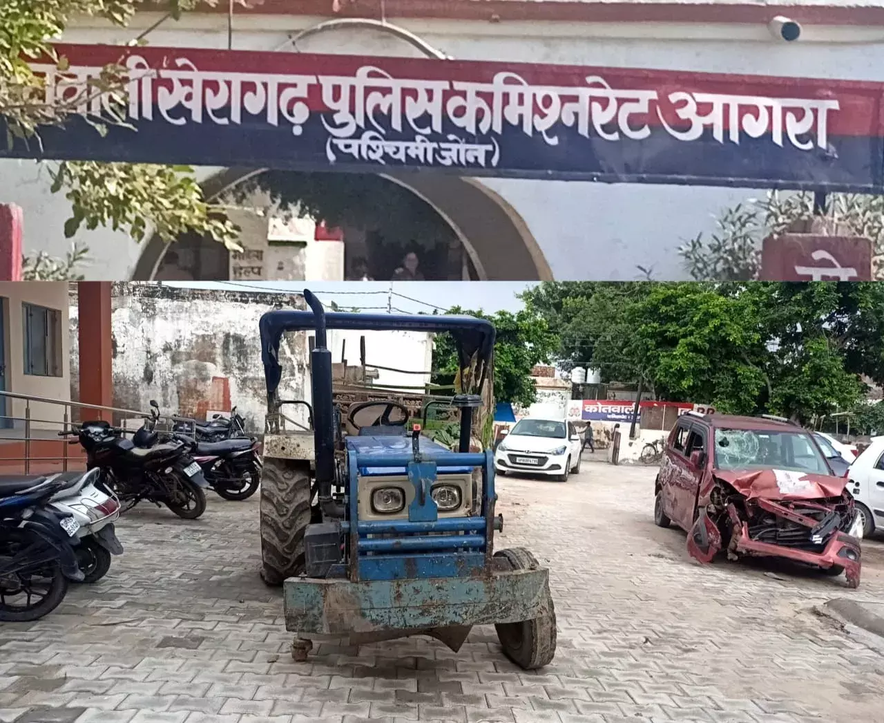 पुलिस से ट्रैक्टर ट्रॉली छुड़ाने के प्रयास में सिपाही पर बरसाये लाठी डंडे, सिपाही के आईं गंभीर चोटें