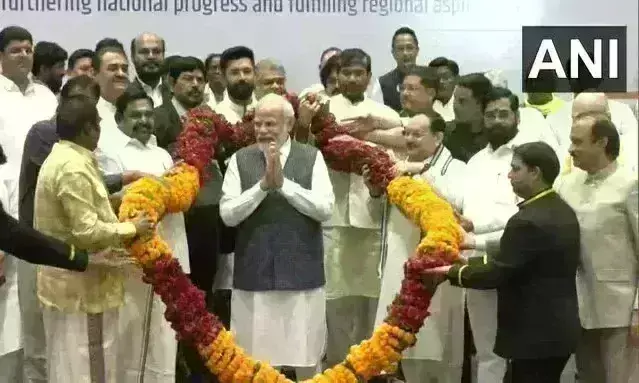 मिशन 2024 : INDIA के जवाब में NDA की बैठक शुरू, 38 राजनीतिक दल हुए शामिल