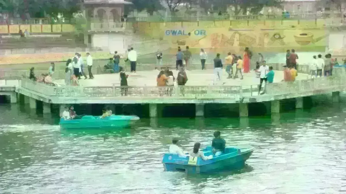 सुहावने मौसम में ग्वालियर बैजाताल में आठ नई बोटों में कर सकेंगे सैर सपाटा