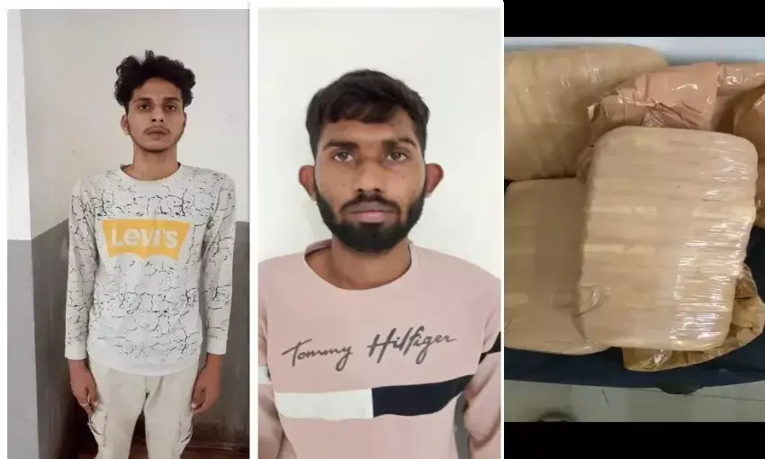 ग्वालियर क्राइम ब्रांच ने गांजा तस्करों को 30 किलो माल के साथ धर दबोचा, छत्तीसगढ़ से लाए थे गांजा ग्वालियर क्राइम ब्रांच ने गांजा तस्करों को 30 किलो माल के साथ धर दबोचा, छत्तीसगढ़ से लाए थे गांजा